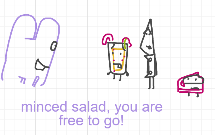 A panel from Running Duos, episode four of the Board Boards object show by Furretwalk/WalkingFurret.